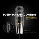 CAD 119S-19 Cardioid Dynamic Mic with DPDT Push-to-Talk Switch 19in Gooseneck & 2-3/4in Flange