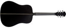 Washburn DFED Deep Forest Dreadnought Acoustic Guitar, Striped Ebony