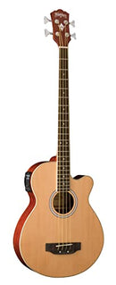 Washburn AB5K-A AB5 Cutaway Acoustic Electric Bass Guitar, Natural