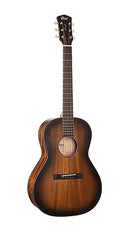 Cort COREPEOPBB Core Series Mahogany Parlor Acoustic Electric Guitar. Open Pore Black Burst