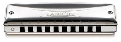 Suzuki F-20E-D Fabulous 10-Hole Diatonic Equal Temperament Harmonica. Key of D