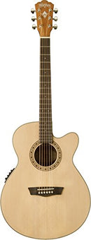 Washburn G7SCE Harvest Grand Auditorium Cutaway Acoustic Guitar. Natural Gloss