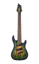Cort KX508MS KX Series 8 String Electric Guitar. Mariana Blue Burst