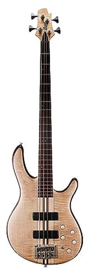 Cort A4PLUSFMMHOPN Artisan Series A4 Plus Bass Guitar. Open Pore Natural