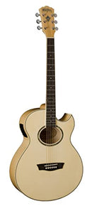 Washburn EA20 Festival Series Cutaway Acoustic Electric Guitar. Natural