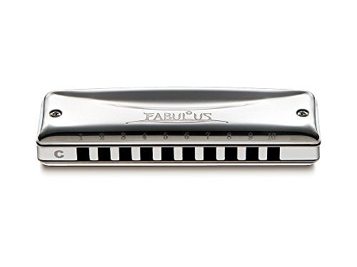 Suzuki F-20E-D Fabulous 10-Hole Diatonic Equal Temperament Harmonica. Key of D