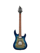 Cort KX300OPCB KX Series Electric Guitar. Open Pore Cobalt Burst