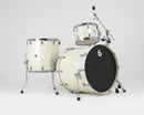 British Drum Co. ENG-22-CB-SEW Enigma Series Club Kit. Satin Olde English White 12", 16", 22"