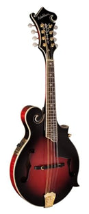 Washburn M3SWE Americana Series F-Style Mandolin with Electronics. Trans Wine Red