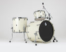 British Drum Co. ENG-22-CB-SEW Enigma Series Club Kit. Satin Olde English White 12", 16", 22"