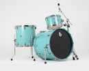 British Drum Co. ENG-22-CB-STL Enigma Series Club Kit. Satin Teal 12", 16", 22"