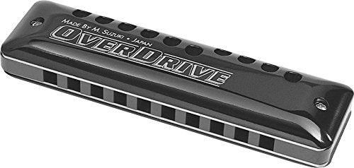 Suzuki MR-300-F Overdrive Harmonica. Deluxe Bendable 10 Hole Diatonic