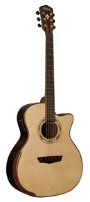 Washburn G25SCE Comfort Deluxe 25 Series Grand Auditorium Cutaway Acoustic Electic Guitar. Natural