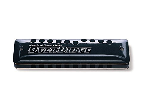 Suzuki MR-300-F Overdrive Harmonica. Deluxe Bendable 10 Hole Diatonic