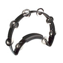 Rhythm Tech RT1210 Solo Tambourine. Black with Single Row Nickel Jingles