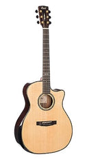 Cort GAPFBEVELNAT Grand Regal Acoustic Cutaway Guitar. Natural Glossy Arm Bevel
