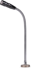 CAD AMC105SNO-19 Omni Dynamic Mic with 1 DPDT Push-to-Talk Switch 19in Gooseneck & 2-3/4in Flange
