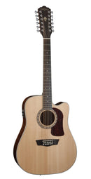 Washburn D10SCE-12 Heritage 10 Series Dreadnought (12 String) Cutaway Acoustic Electric Guitar