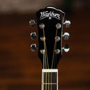Washburn WA90CE Acoustic-Electric Guitar Kit – Dreadnought Cutaway, Built-In Tuner, Okoume Body – Perfect Holiday Gift for Adults, Beginners, Musicians & Live Performance