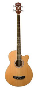 Washburn AB5K-A AB5 Cutaway Acoustic Electric Bass Guitar, Natural