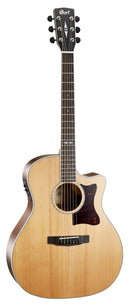 Cort GA5FBWNS Grand Regal Acoustic Electric Cutaway Guitar. Natural Satin