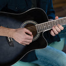 Washburn WA90CE Acoustic-Electric Guitar Kit – Dreadnought Cutaway, Built-In Tuner, Okoume Body – Perfect Holiday Gift for Adults, Beginners, Musicians & Live Performance