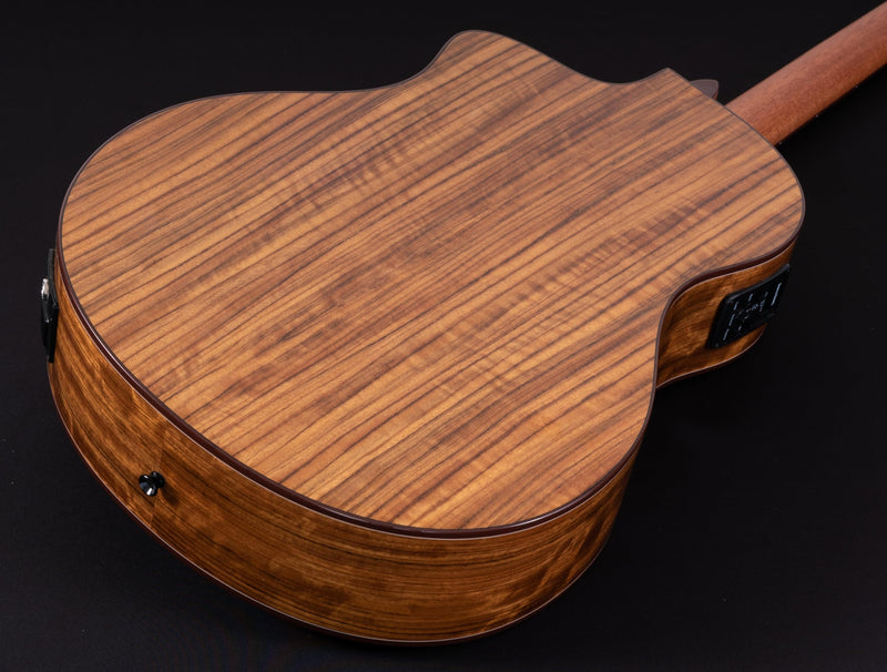 Washburn VITE S9V Bella Tono Studio Cutaway Acoustic Electric Guitar. Gloss Charcoal Burst