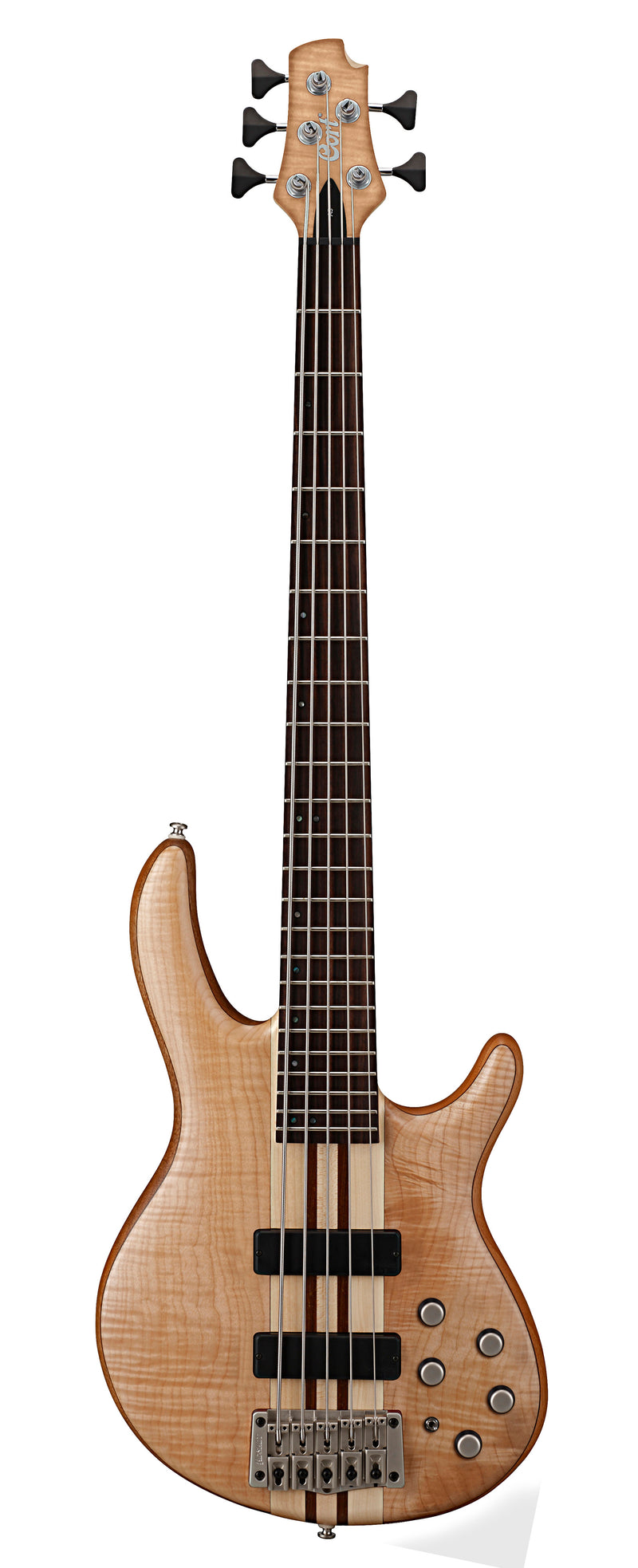 Cort A5PLUSFMMHOPN Artisan Series A5 Plus FMMH Bass Guitar. Open Pore Natural