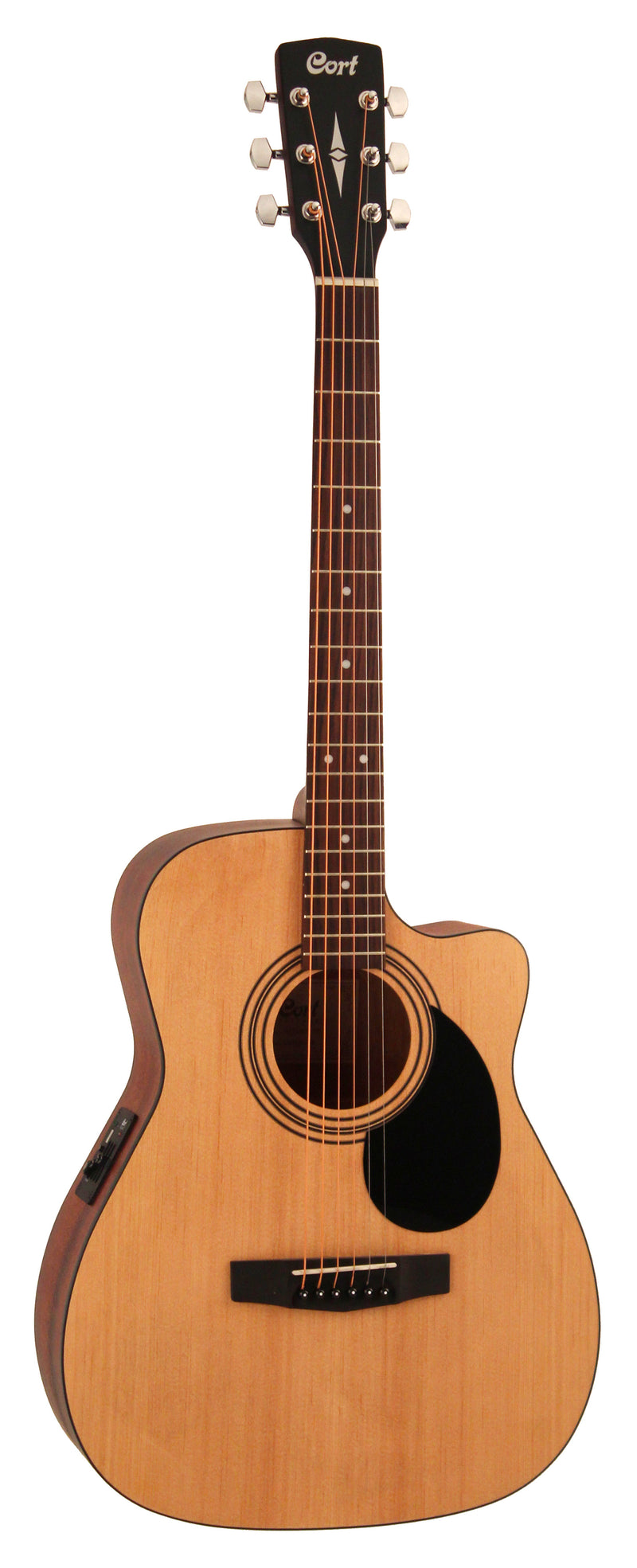 Cort AF515CEOP Standard Series Acoustic Electric Cutaway Guitar. Open Pore