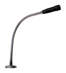 CAD AMC105SNO-19 Omni Dynamic Mic with 1 DPDT Push-to-Talk Switch 19in Gooseneck & 2-3/4in Flange