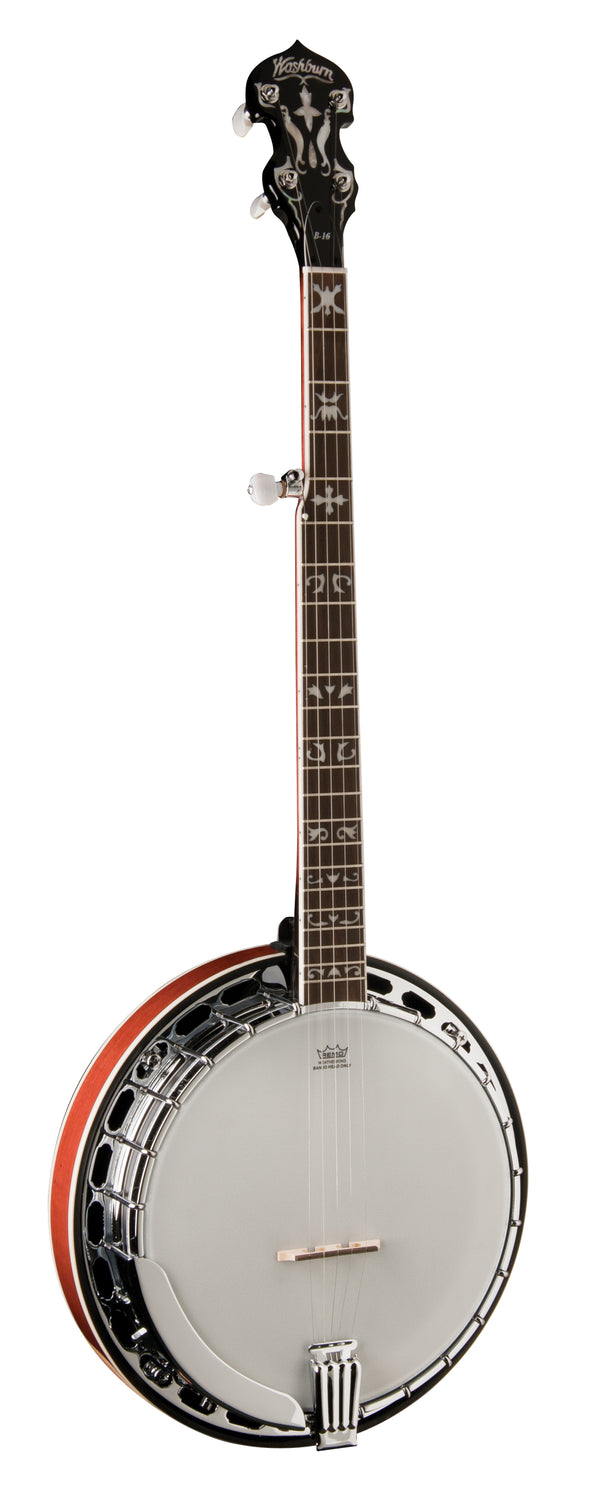 Washburn B16 Americana Series (5 String Banjo). Tobacco Sunburst