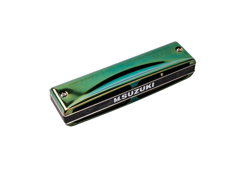 Suzuki C-20-D Olive Harmonica. Key of D