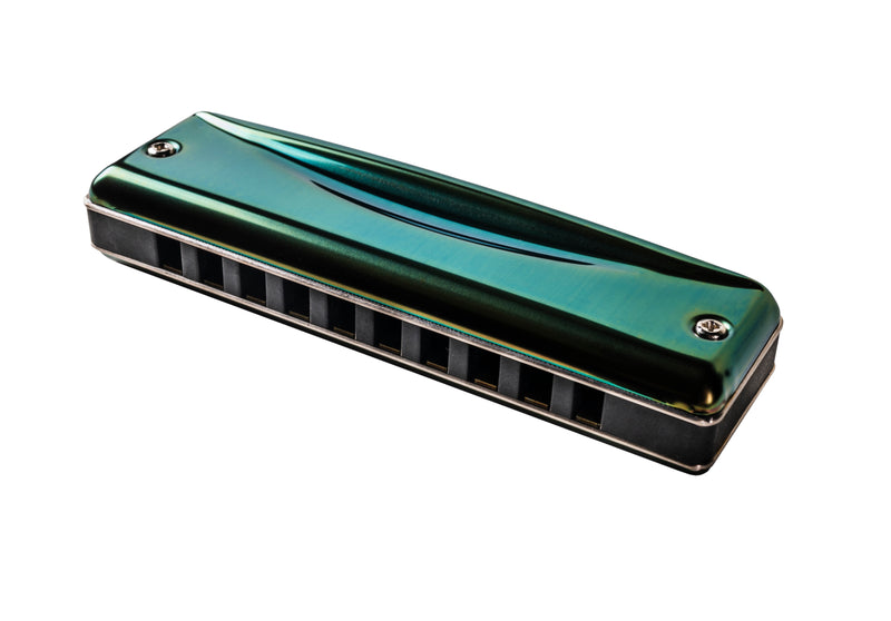 Suzuki C-20-E Olive Harmonica. Key of E