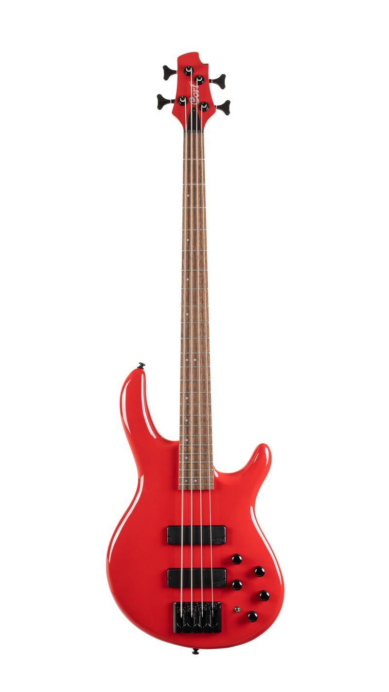 Cort C4DELUXECRD Artisan Series C4 Deluxe Bass Guitar. Candy Red