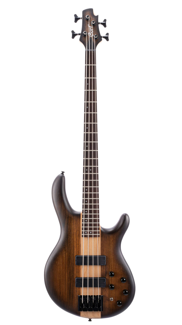 Cort C4PLUSOVMHABB Artisan Series C4 Plus OVMH Bass Guitar. Antique Brown Burst