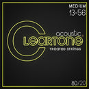 Cleartone 80/20 Bronze Treated Acoustic Guitar Strings. Medium (13-56)