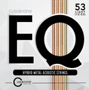 Cleartone EQ Series Hybrid Metal Treated Acoustic Guitar Strings. Light (12-53)