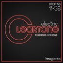 Cleartone Heavy Series Electric Guitar Strings. Drop 56 (11-56)
