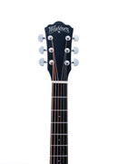 Washburn DFBACEB Deep Forest Burl Grand Auditorium Acoustic Electric Guitar. Black Fade