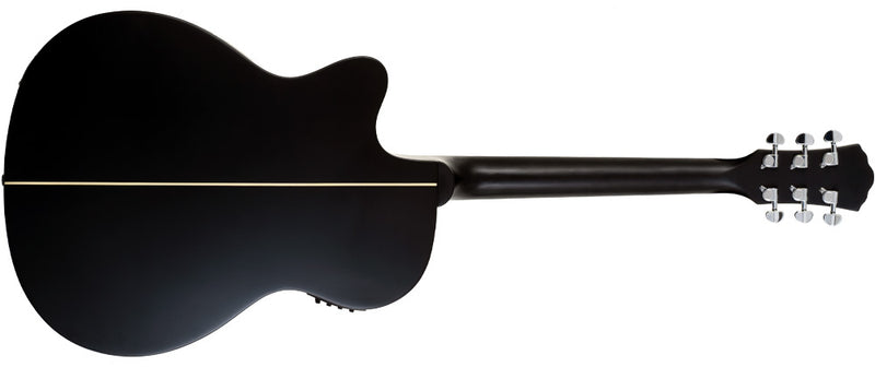 Washburn DFEACE-U Deep Forest Grand Auditorium Cutaway Acoustic Electric Guitar. Striped Ebony