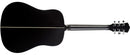 Washburn DFED Deep Forest Dreadnought Acoustic Guitar, Striped Ebony
