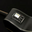 Washburn DFED Deep Forest Dreadnought Acoustic Guitar, Striped Ebony