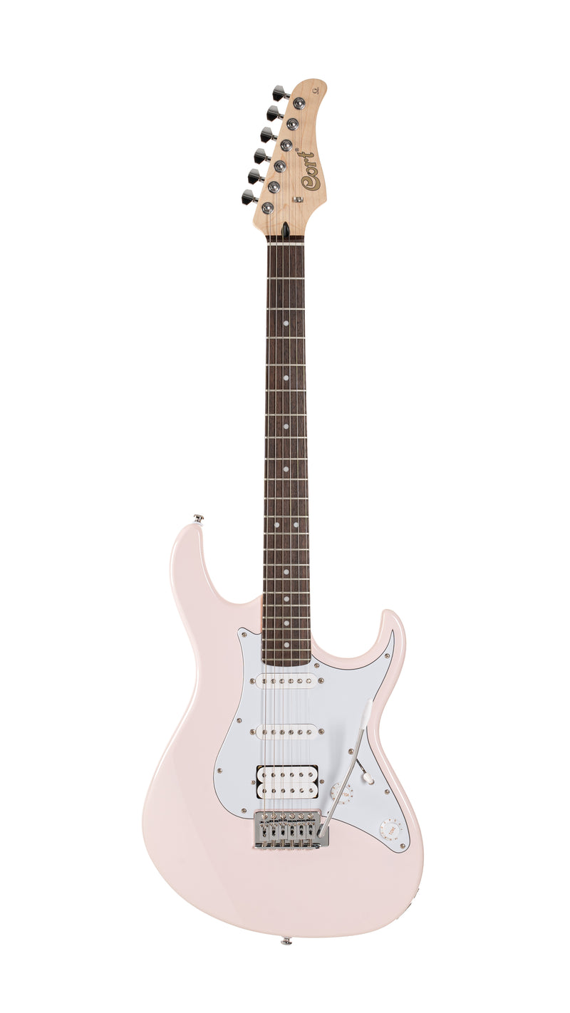 Cort G200PPK G Series 200 Double Cutaway Electric Guitar. Pastel Pink