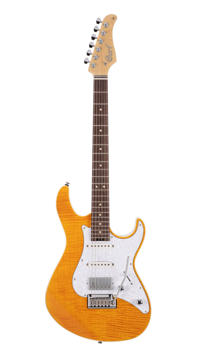 Cort G280SELECTAM G Series Double Cutaway Electric Guitar. Amber