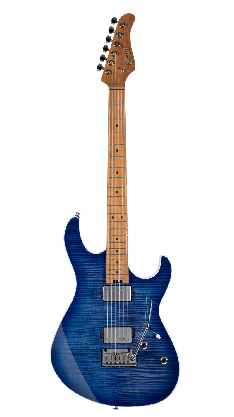 Cort G290FATIIBBB Double Cutaway Electric Guitar. Bright Blue Burst