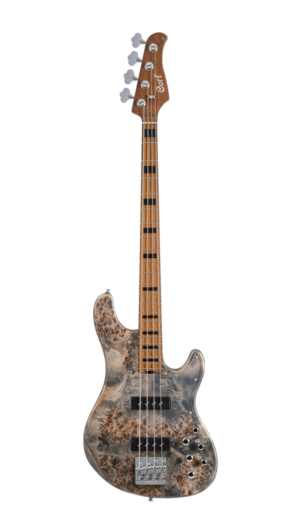 Cort GBMODERN4OPCG GB Series Modern Bass Guitar. Open Pore Charcoal Grey