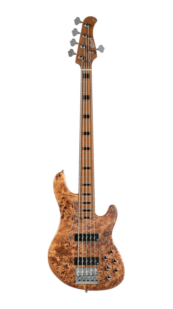 Cort GBMODERN5OPVN GB Series Modern 5 String Bass Guitar. Open Pore Vintage Natural