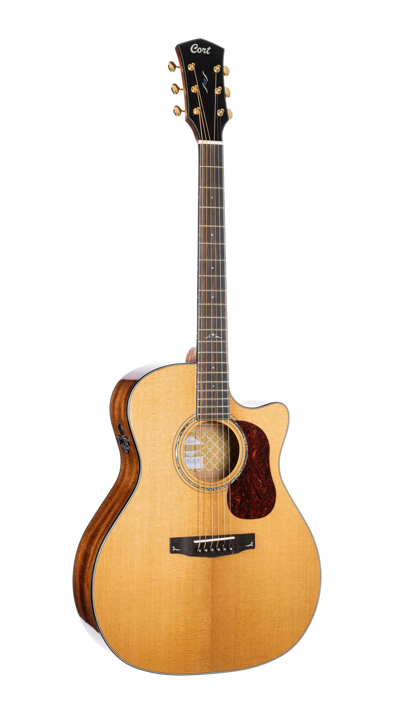 Cort GOLDA6-BO Gold Series Bocote Acoustic Electric Guitar. Natural Glossy