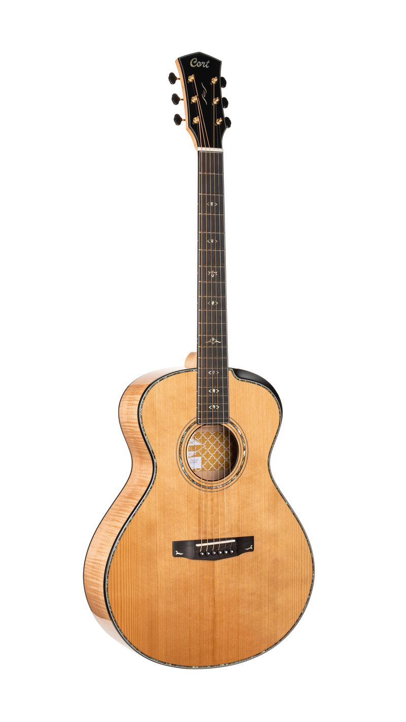 Cort GOLDPASSION Gold Series Gold Passion Acoustic-Electric Guitar. Natural Glossy