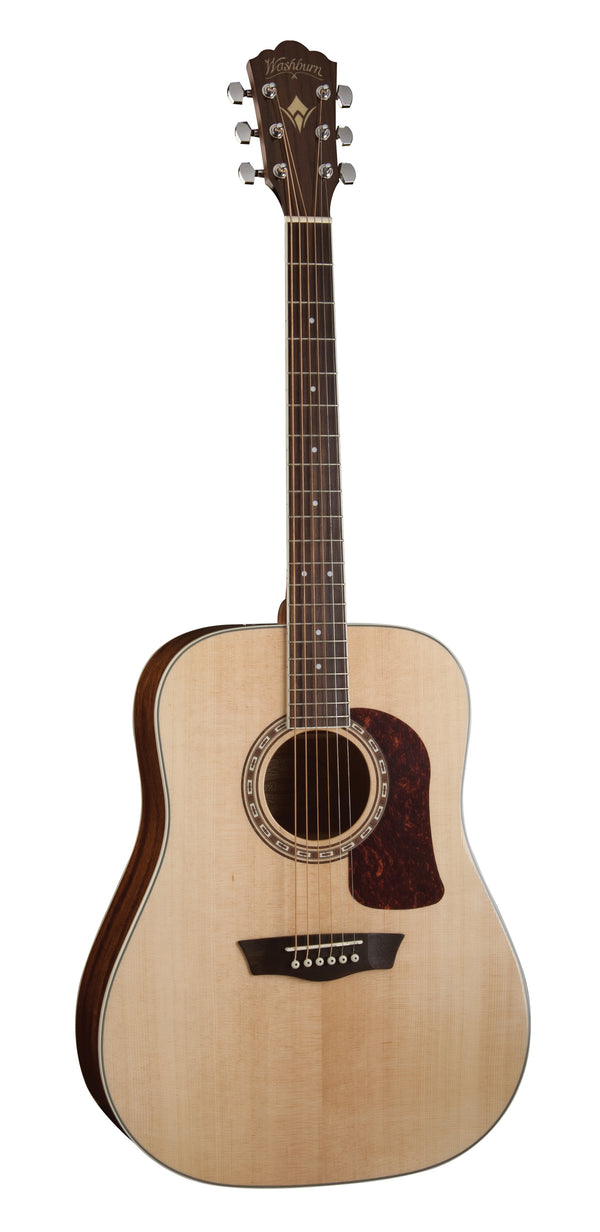 Washburn D10S Heritage 10 Series Dreadnought Acoustic Guitar. Natural